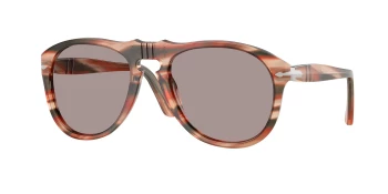 Persol PO0649 style-color 123353 Striped Red & Green / Violet Lens