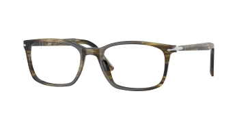 Persol PO3189V style-color 1237 Striped Black & Olive Green