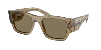 Prada PR 10ZS style-color 22H90F Bark / Light Brown Lens