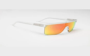 Spy FLYNN 50/50 style-color 244 Crystal Matte / HD Plus Grey Green with Red Spectra Mirror Lens