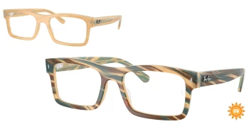 Ray-Ban RX5435 style-color 8383 Photo Striped Brown