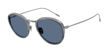 Giorgio Armani AR6068 style-color 300380 Gunmetal / Dark Blue Lens