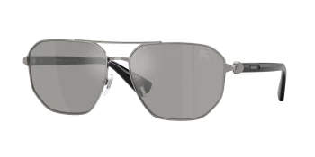 Burberry BE3166 style-color 10036G Gunmetal / Light Grey Mirror Silver Lens