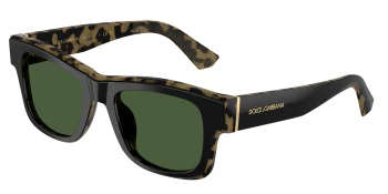 Dolce & Gabbana DG4515 style-color 340471 Black On Yellow Havana / Dark Green Lens