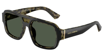 Dolce & Gabbana DG4516 style-color 34049A Black On Yellow Havana / Dark Green Polar Lens
