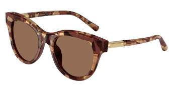 Dolce & Gabbana DG4518 style-color 346273 Havana Pearl Brown / Dark Brown Lens