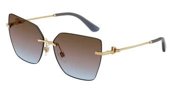 Dolce & Gabbana DG2321 style-color 02/48 Gold / Azure/Pink/Brown Gradient Lens