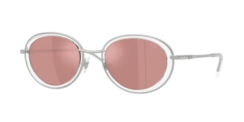 Diesel DL1018 style-color 1007E4 Matte Silver / Pink Mirror Pink Lens