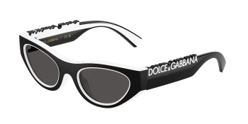 Dolce & Gabbana DX6012 style-color 345787 Black / White / Dark Grey Lens