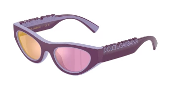 Dolce & Gabbana DX6012 style-color 33601T Violet Rubber / Lillac / Pink Mirror Rose Gold Lens