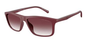 Emporio Armani EA4257U style-color 52618H Matte Bordeaux / Clear Gradient Dark Violet Lens
