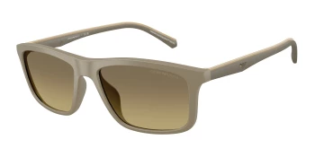 Emporio Armani EA4257U style-color 5437G9 Matte Beige / Brown Gradient Grey Lens