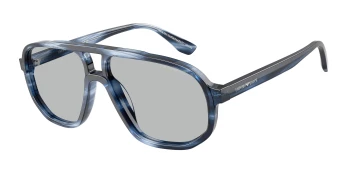 Emporio Armani EA4263U style-color 632787 Striped Dark Blue / Light Grey Lens