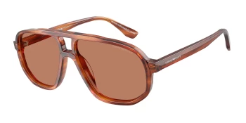 Emporio Armani EA4263U style-color 632973 Striped Dark Brown / Brown Lens