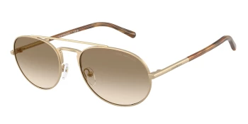 Emporio Armani EA2171 style-color 300213 Matte Pale Gold / Yellow Gradient Brown Lens