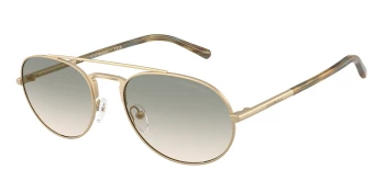 Emporio Armani EA2171 style-color 30022C Matte Pale Gold / Brown Gradient Green Lens