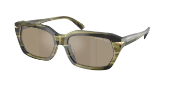 Michael Kors MK2265U LAKE TAHOE 0MK2265U style-color 40407I Olive Horn / Brown Silver Mirror Lens