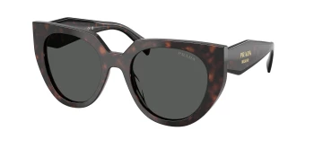 Prada PR 14WS style-color 17N40L Root Tortoise / Dark Grey Lens