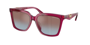 Michael Kors MK2256U MENAGGIO 0MK2256U style-color 4032H7 Transparent Plum / Purple Blue Gradient Lens