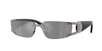 Versace VE2291 style-color 10006G Gunmetal / Dark Grey Mirror Silver Lens