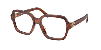Miu Miu MU 03YV style-color 26E1O1 Striped Tobacco
