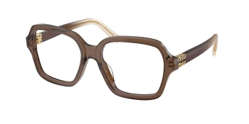 Miu Miu MU 03YV style-color 23H1O1 Brown Transparent