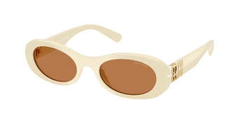Miu Miu MU 06ZS style-color 21D90Q Milk / Brown Lens