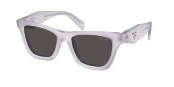 Prada PR C07S style-color 22G08Z Frosted Ice / Dark Grey Lens