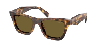 Prada PR C07S style-color 14L09Z Honey Tortoise / Dark Brown Lens