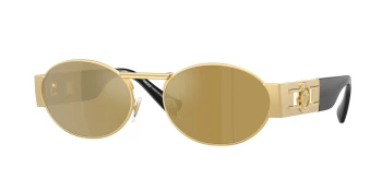Versace VE2264 style-color 10025A Gold / Brown Mirror Gold Lens