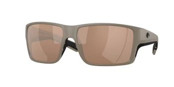 Costa Del Mar 6S9080 REEFTON PRO 06S9080 style-color 908021 Matte Sand / Copper Silver Mirror Lightwave Glass Lens