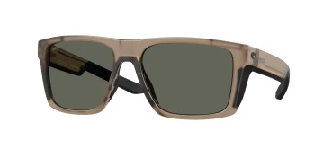 Costa Del Mar 6S9104 LIDO 06S9104 style-color 910419 Matte Brown Smoke / Gray Lightwave Glass Lens