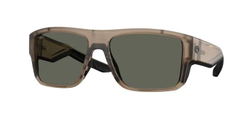 Costa Del Mar 6S9116 TAXMAN 06S9116 style-color 911612 Matte Brown Smoke / Gray Lightwave Glass Lens
