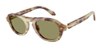 Giorgio Armani AR8244 style-color 629914 Brown Mint Tortoise / Green Lens