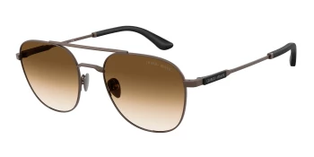 Giorgio Armani AR6178 style-color 300651 Matte Copper / Clear Gradient Brown Lens