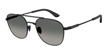 Giorgio Armani AR6178 style-color 300171 Matte Black / Grey Gradient Lens