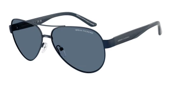 Armani Exchange AX2034S style-color 609980 Matte Blue / Dark Blue Lens