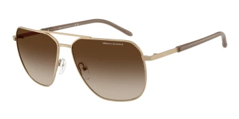 Armani Exchange AX2057S style-color 612113 Matte Pale Gold / Brown Gradient Lens