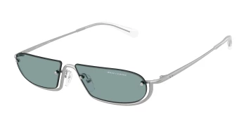 Armani Exchange AX2058S style-color 60209C Matte Silver / Light Blue Mirror Silver Int Lens