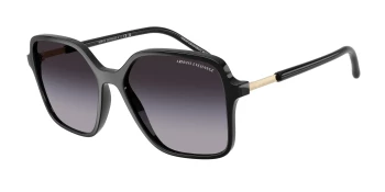 Armani Exchange AX4163S style-color 81788G Shiny Black / Grey Gradient Lens