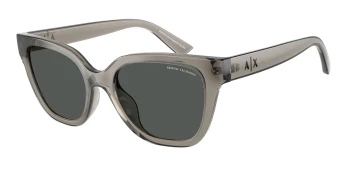 Armani Exchange AX4164SU style-color 839487 Shiny Transparent Grey / Dark Grey Lens