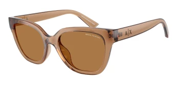 Armani Exchange AX4164SU style-color 839673 Shiny Transparent Brown / Bronze Lens