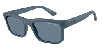 Armani Exchange AX4165S style-color 83922V Frosted Blue / Dark Blue Polar Lens