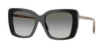 Burberry BE4456F style-color 416111 Black / Grey Gradient Lens