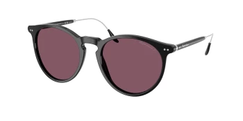 Ralph Lauren RL8181P style-color 50011A Shiny Black / Solid Purple Lens