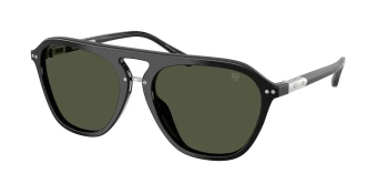 Ralph Lauren RL8219U THE HUGH 0RL8219U style-color 500131 Shiny Black / Green Lens