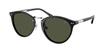 Ralph Lauren RL8223 THE QUINCY 0RL8223 style-color 500131 Shiny Black / Green Lens