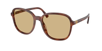 Miu Miu MU B01S style-color 26E10R Striped Tobacco / Yellow Lens