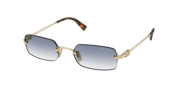 Miu Miu MU B50S style-color ZVN80O Pale Gold / Clear Gradient Light Blue Lens