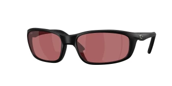 Costa Del Mar 6S9134 BRINE II 06S9134 style-color 913404 Matte Black / Rose Lightwave Glass Lens